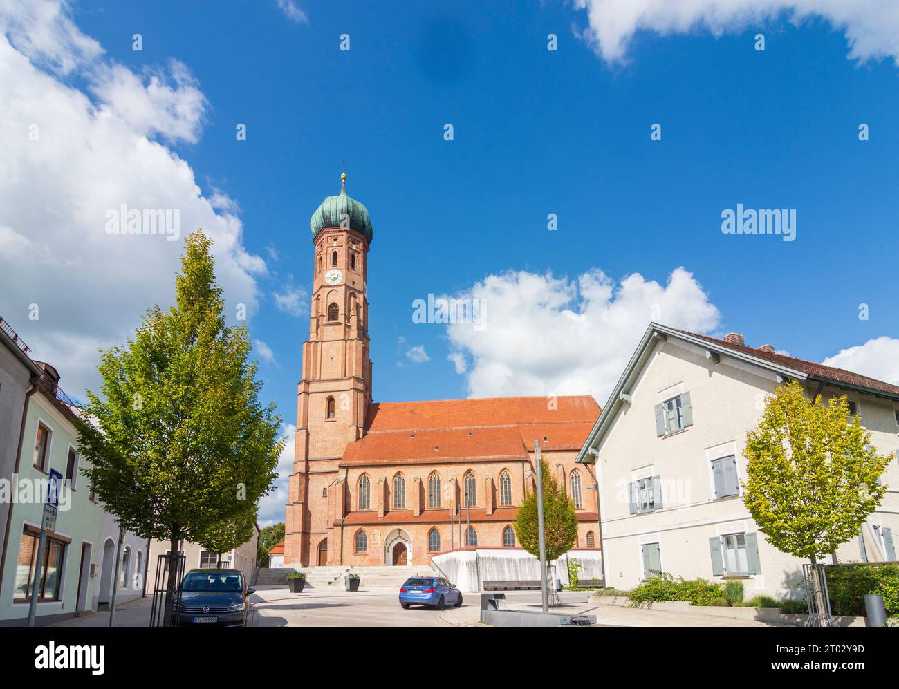 Vilsbiburg : église Mariä Himmelfahrt à Niederbayern, Basse-Bavière, Bayern, Bavière, Allemagne Banque D'Images