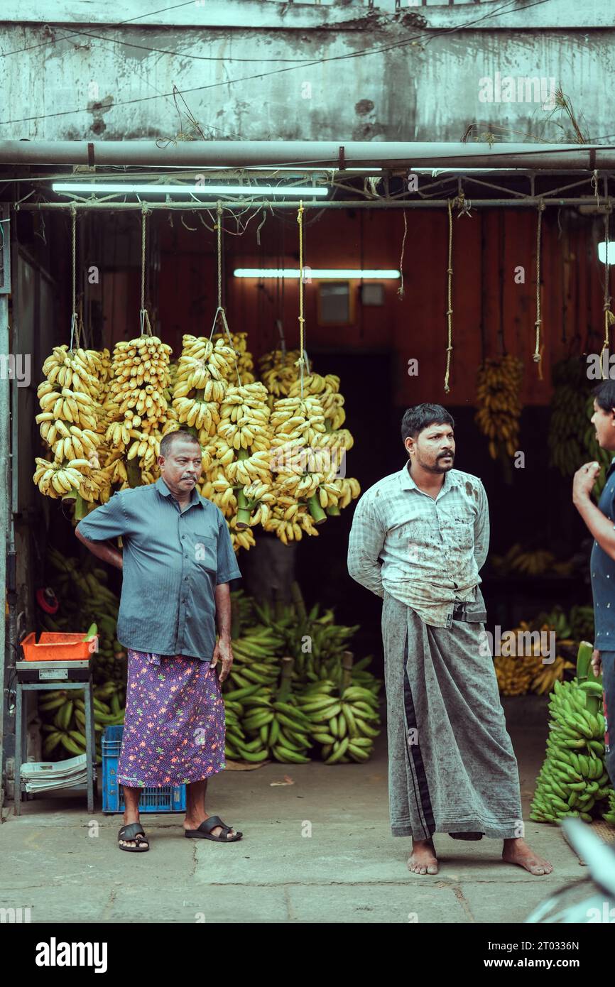 Photographie de rue à thripunithura, kerala Inde Banque D'Images