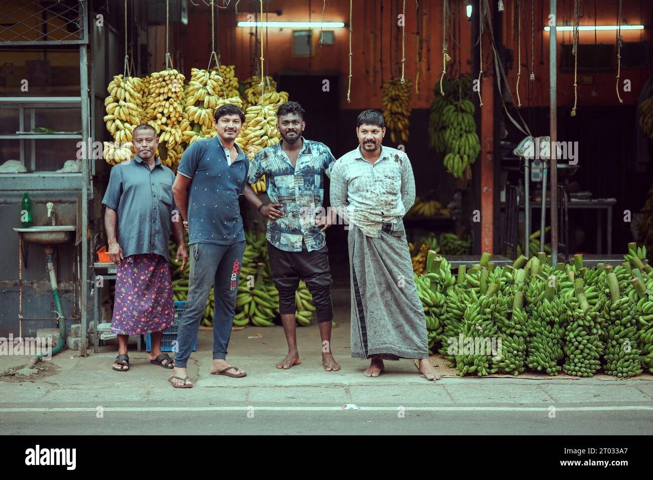 Photographie de rue à thripunithura, kerala Inde Banque D'Images