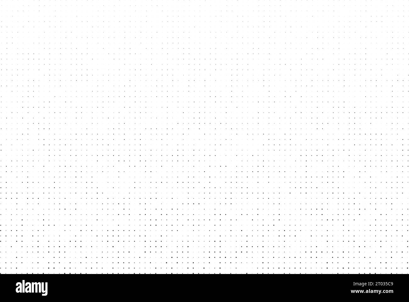 Motif en pointillés demi-tons noir et blanc. Illustration de Vecteur