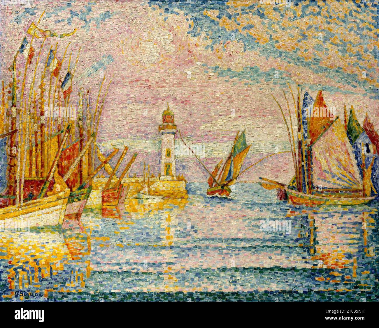 Phare de Groix PLe phare, Groix, 1925, peinture de Paul Signac Banque D'Images