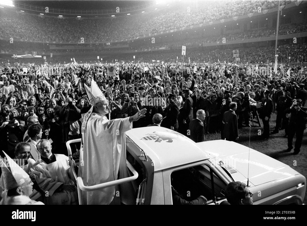 Visite du pape Jean-Paul II en Amérique en 1979, USA Banque D'Images