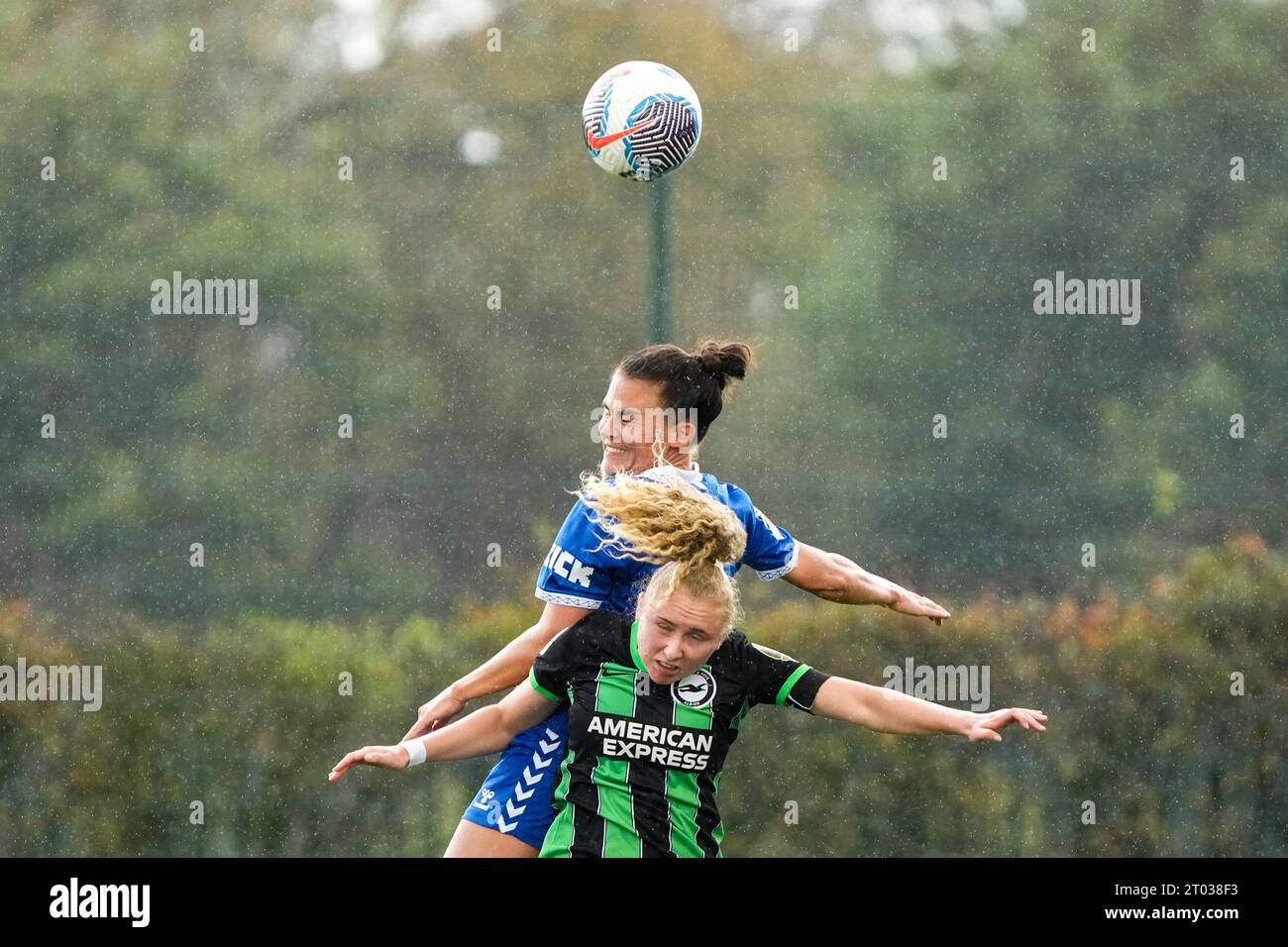 Everton Women V Brighton & Hove Albion Women1 octobre 2023. Walton Hall Park Stadium. Liverpool. Women’s Super League Everton 1 Brighton 2 Banque D'Images