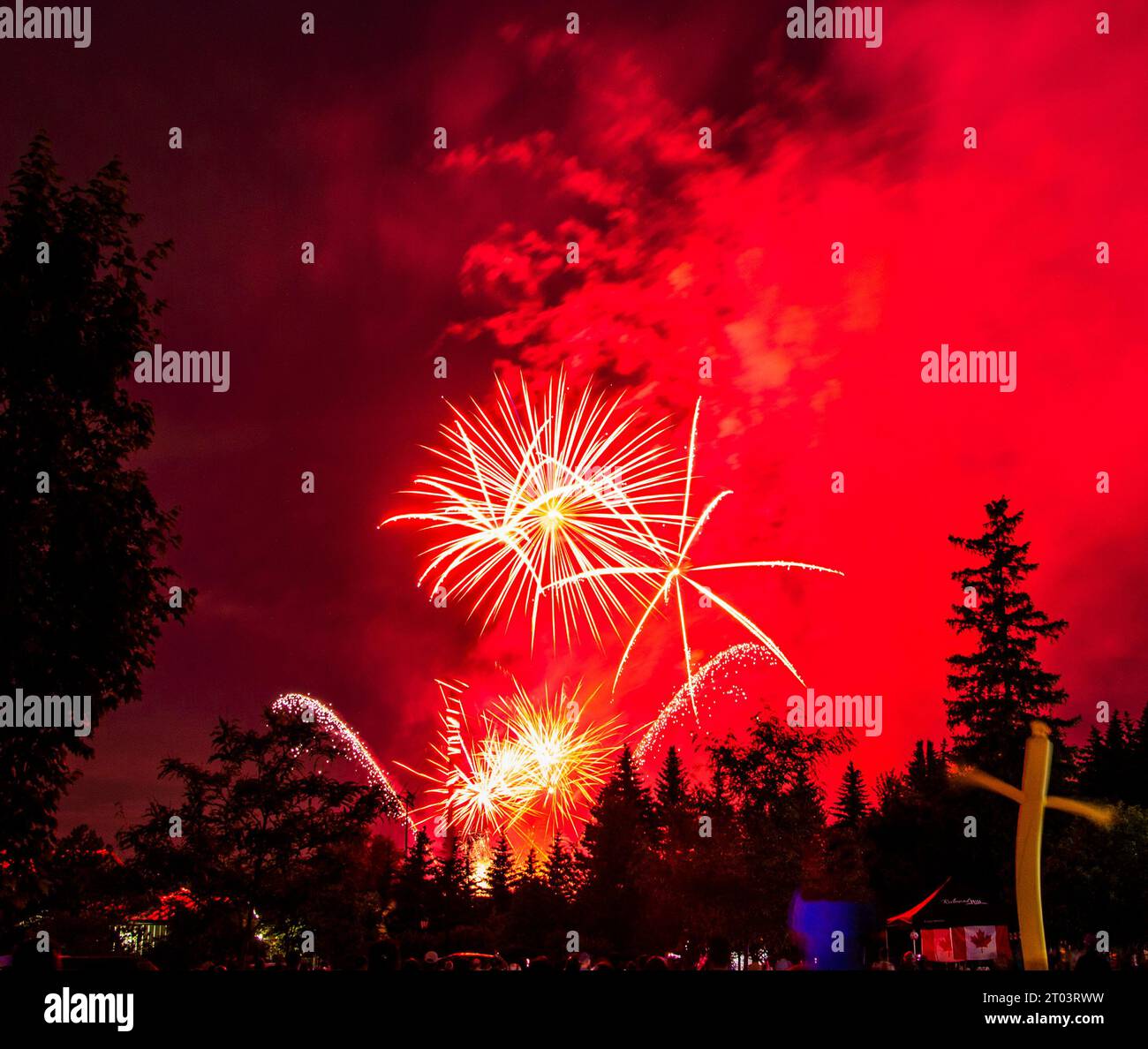 Salmon Run dans la rivière Ganaraska. Port Hope, ONTARIO. Canada Banque D'Images