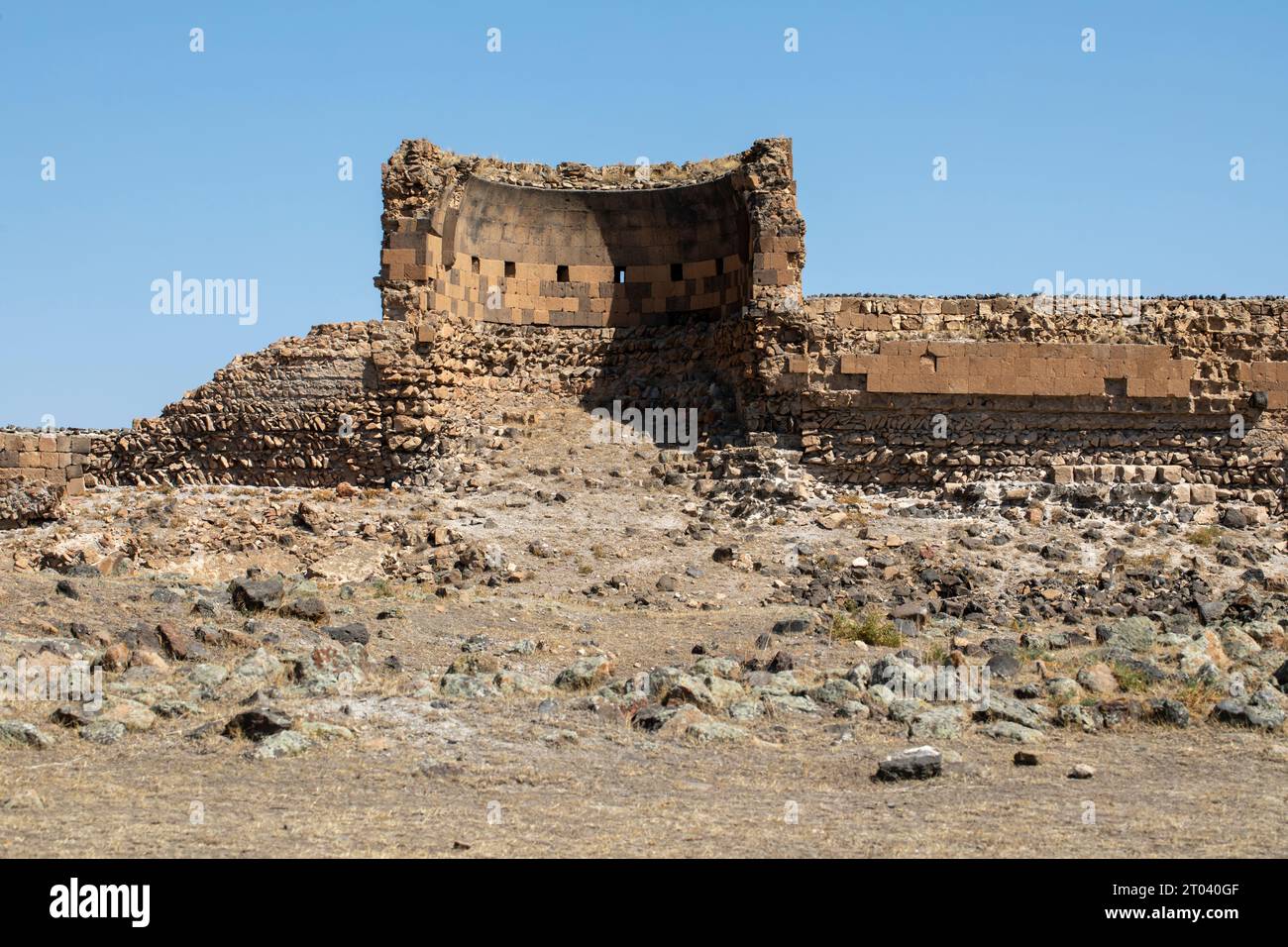 Ruines ANI de la ville antique de Kars, Turquie Banque D'Images