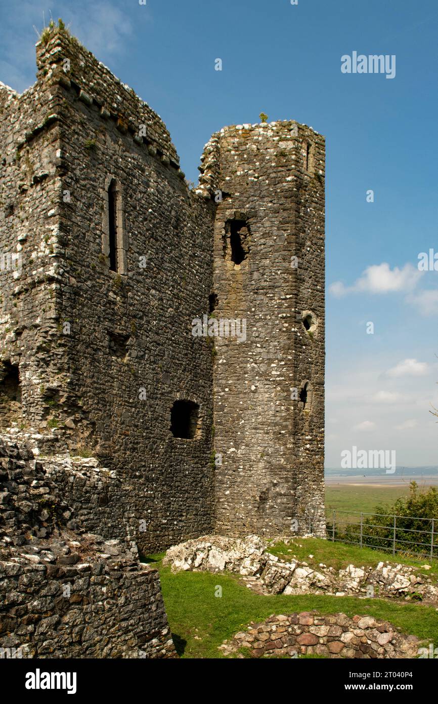 Château de Weobley, péninsule de Gower, Swansea, pays de Galles Banque D'Images
