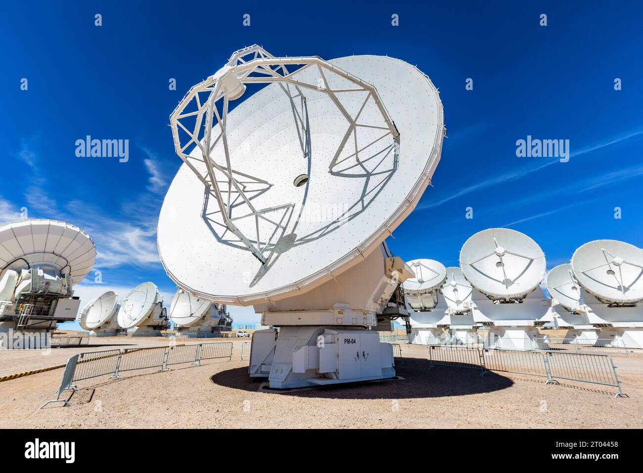 Au radiotélescope ALMA observatory, San Pedro de Atacama, Chili, Amérique du Sud Banque D'Images