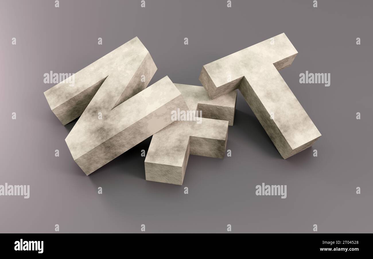 Concept de jetons non fongibles NFT. Investir des crypto-monnaies dans des collections numériques illustration de rendu 3D simple Banque D'Images