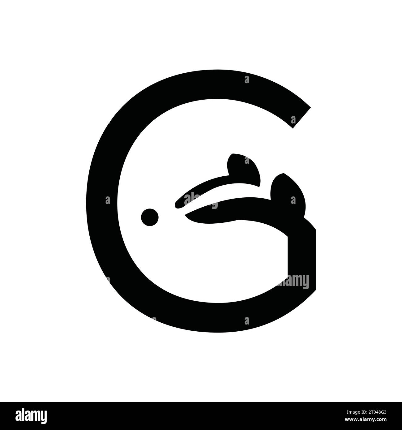 Vecteur de logo de badger de lettre G. Illustration de Vecteur