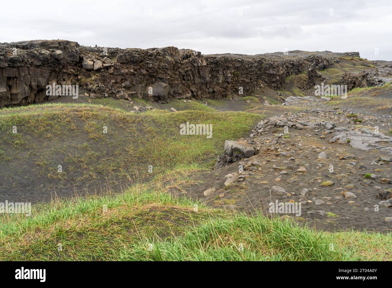 Le pont entre les continents en Islande Banque D'Images