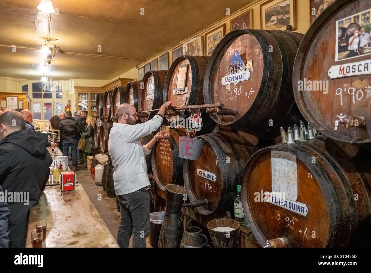 Antigua Casa de Guardia bar à Malaga, Espagne Banque D'Images