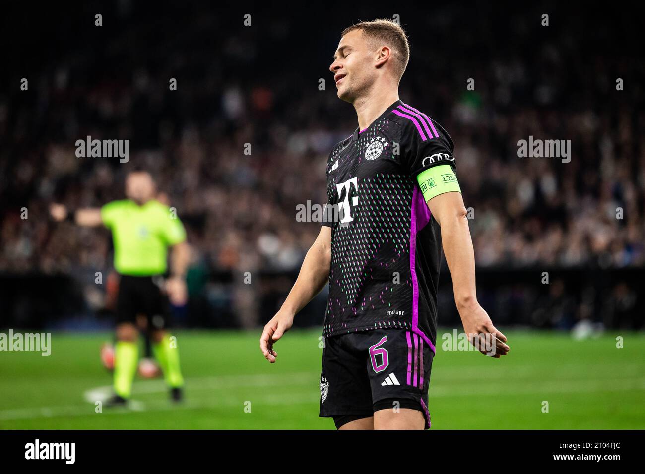 Copenhague, Danemark. 03 octobre 2023. Joshua Kimmich (6) du Bayern Munich vu lors du match de l'UEFA Champions League entre le FC Copenhague et le Bayern Munich au Parken à Copenhague. (Crédit photo : Gonzales photo/Alamy Live News Banque D'Images