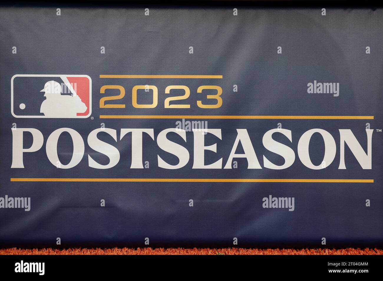 St. Petersburg, FL USA ; Une image générale de la signalisation lors d'un match de Wild Card de la MLB entre les Rays de Tampa Bay et les Rangers du Texas le mardi 3 octobre Banque D'Images