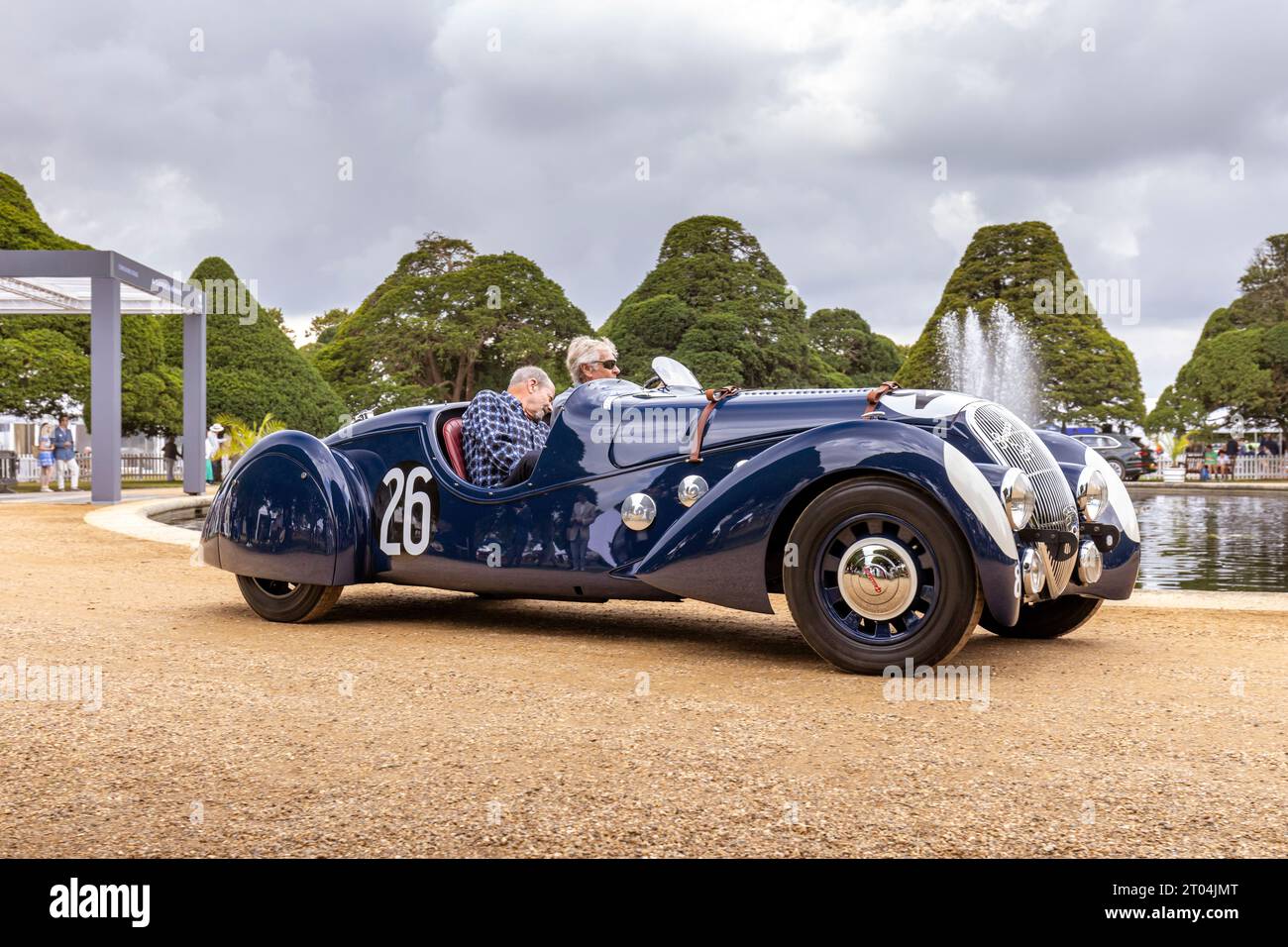 1937 Peugeot 302 DS Darl'mat Sport, le Mans car, Concours of Elegance 2023, Hampton court Palace, Londres, Royaume-Uni Banque D'Images