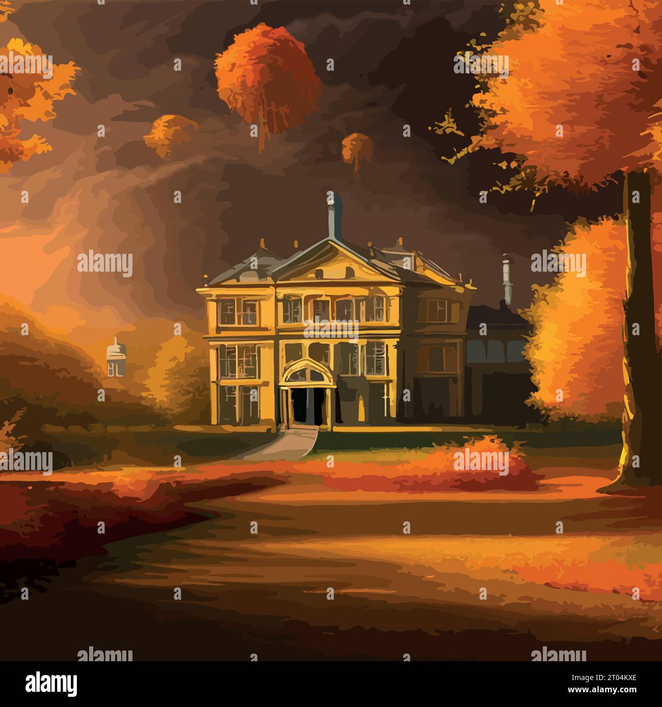 Manoir anglais Banque d'images vectorielles - Alamy