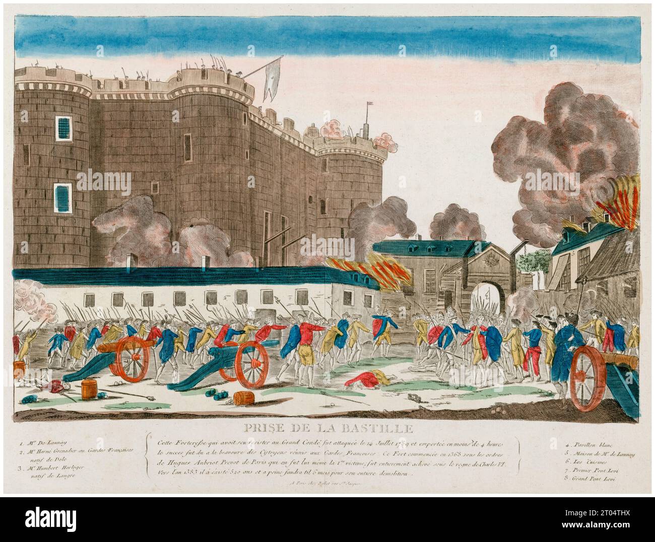 1789 prise de la bastille Banque d'images détourées Alamy