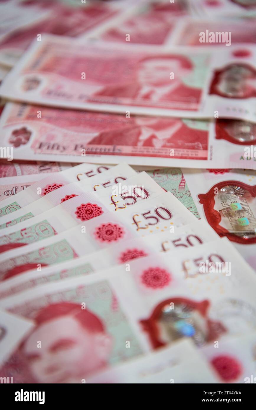 Livre sterling billets Banque D'Images