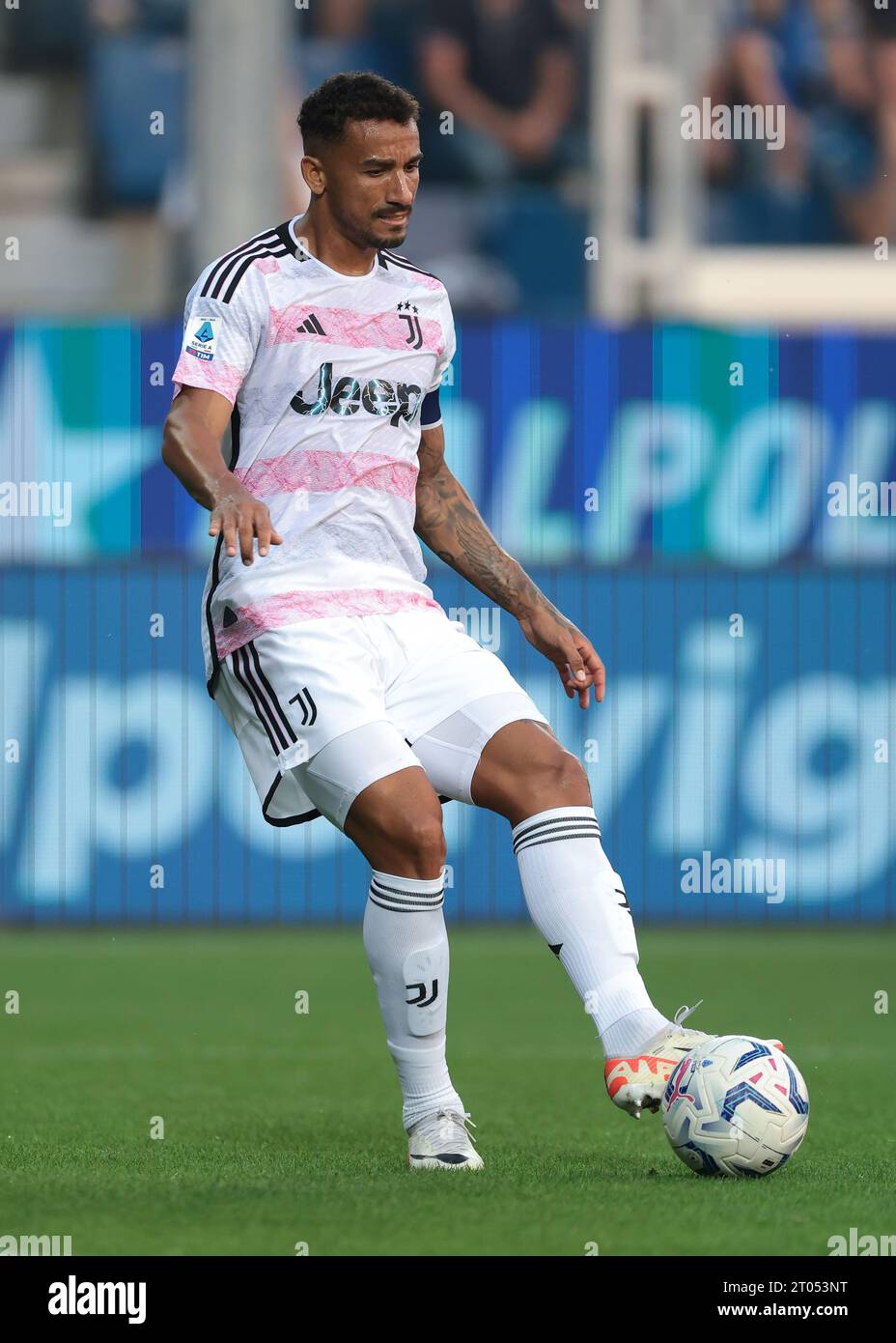 Bergame, Italie. 1 octobre 2023. Danilo de la Juventus pendant le match de Serie A au Gewiss Stadium, Bergame. Le crédit photo devrait se lire : Jonathan Moscrop/Sportimage crédit : Sportimage Ltd/Alamy Live News Banque D'Images