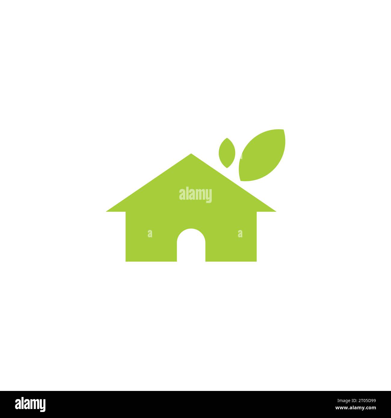 Modèle de logo Green House. Home Organic Illustration de Vecteur