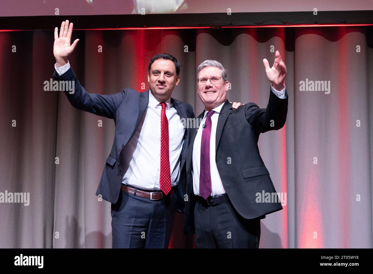 19 février 2023. Sir Keir Starmer prononce un discours liminaire à la Conférence écossaise du travail dans les Assembly Rooms Édimbourg, Écosse, Royaume-Uni Banque D'Images