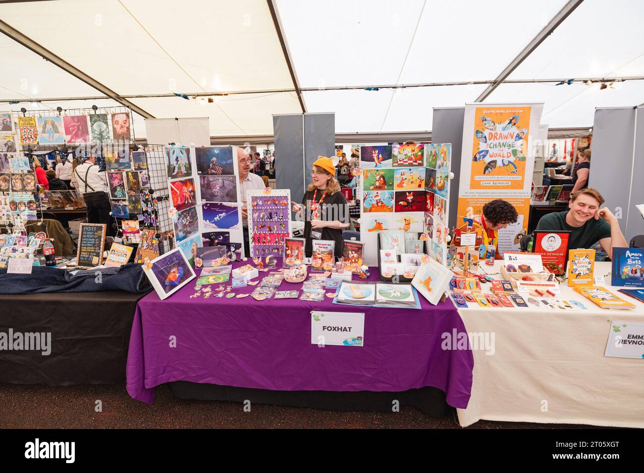 The Lakes International Comic Art Festival 29 septembre - 1 octobre Bowness sur Windermere Cumbria UK Lakeside Comics Marketplace Banque D'Images