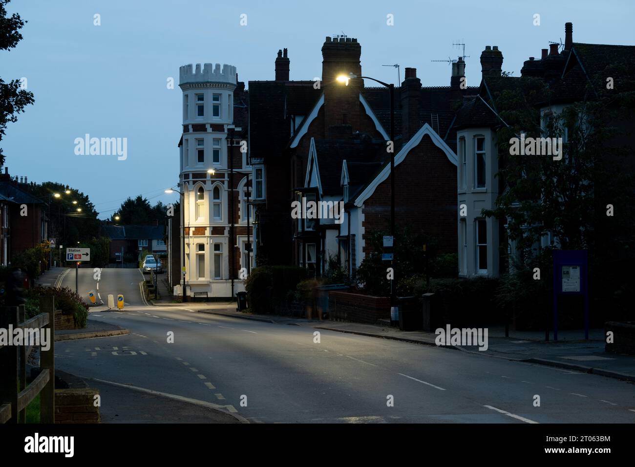 Abbey Hill at Dawn, Kenilworth, Warwickshire, Angleterre, Royaume-Uni Banque D'Images