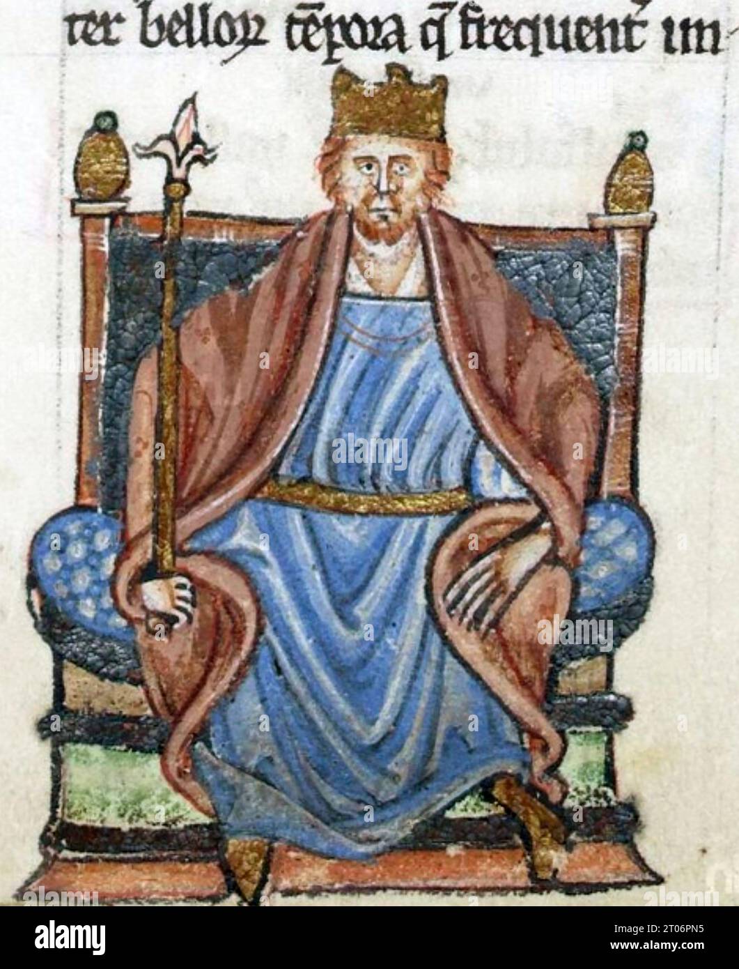 HENRI II ANGLETERRE (1133-1189) tel qu'il est décrit de son vivant dans la Topographia Hibernica vers 1187 Banque D'Images