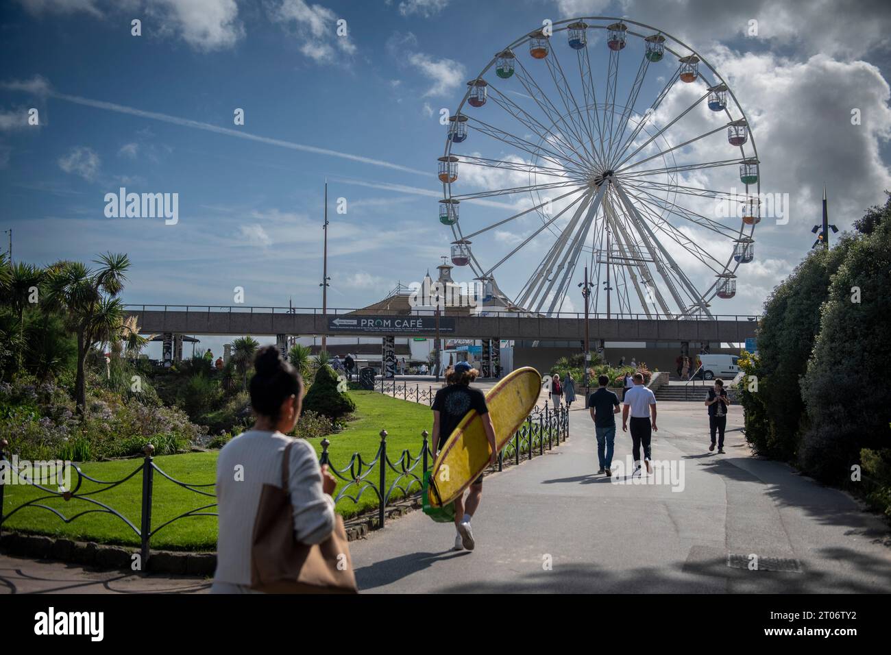 Jardins d'hiver à Bournemouth Dorset le jour de septembre en 2023. Banque D'Images