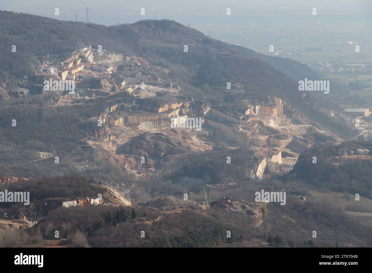 vue sur les montagnes pré-alpines Banque D'Images