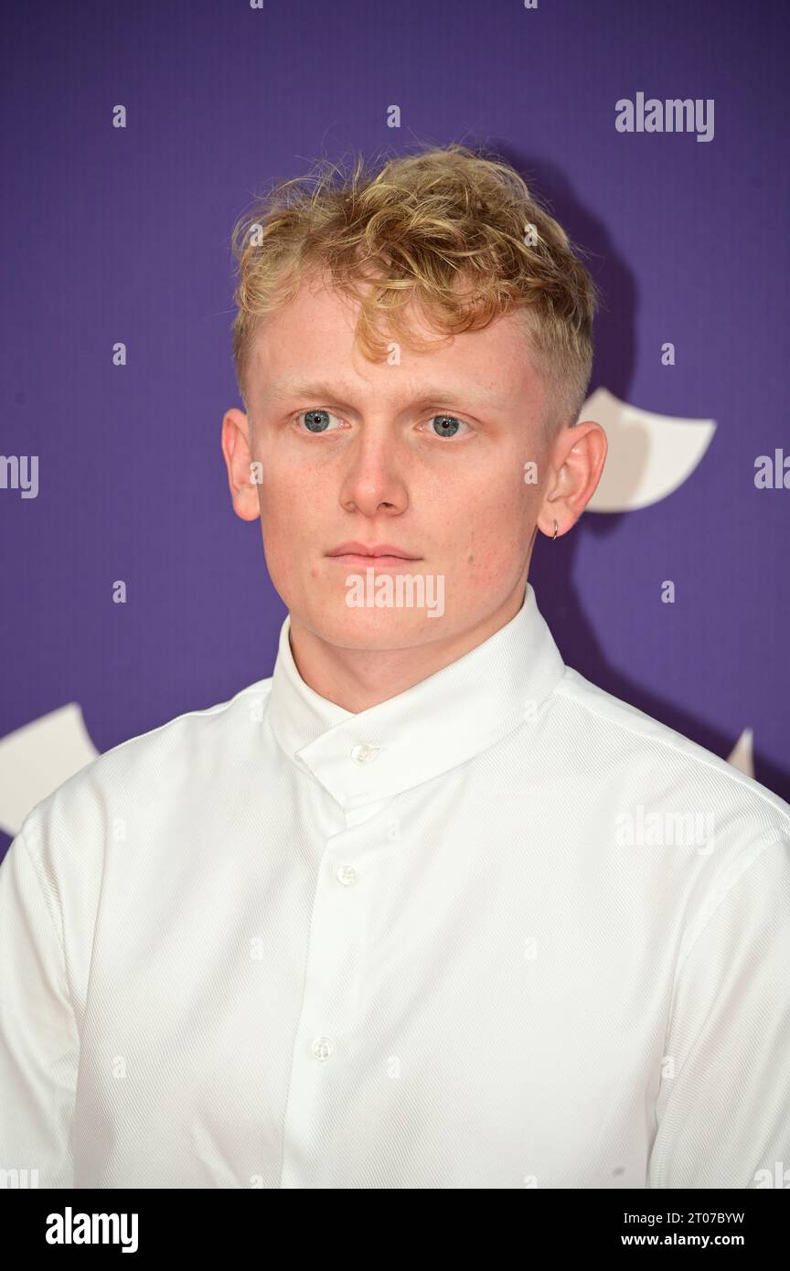 Royal Festival Hall, Londres, Royaume-Uni. 2 octobre 2023. BFI 2023 : George Jaque assiste au gala Saltburn - Opening Night, Londres, Royaume-Uni. Crédit : Voir Li/Picture Capital/Alamy Live News Banque D'Images