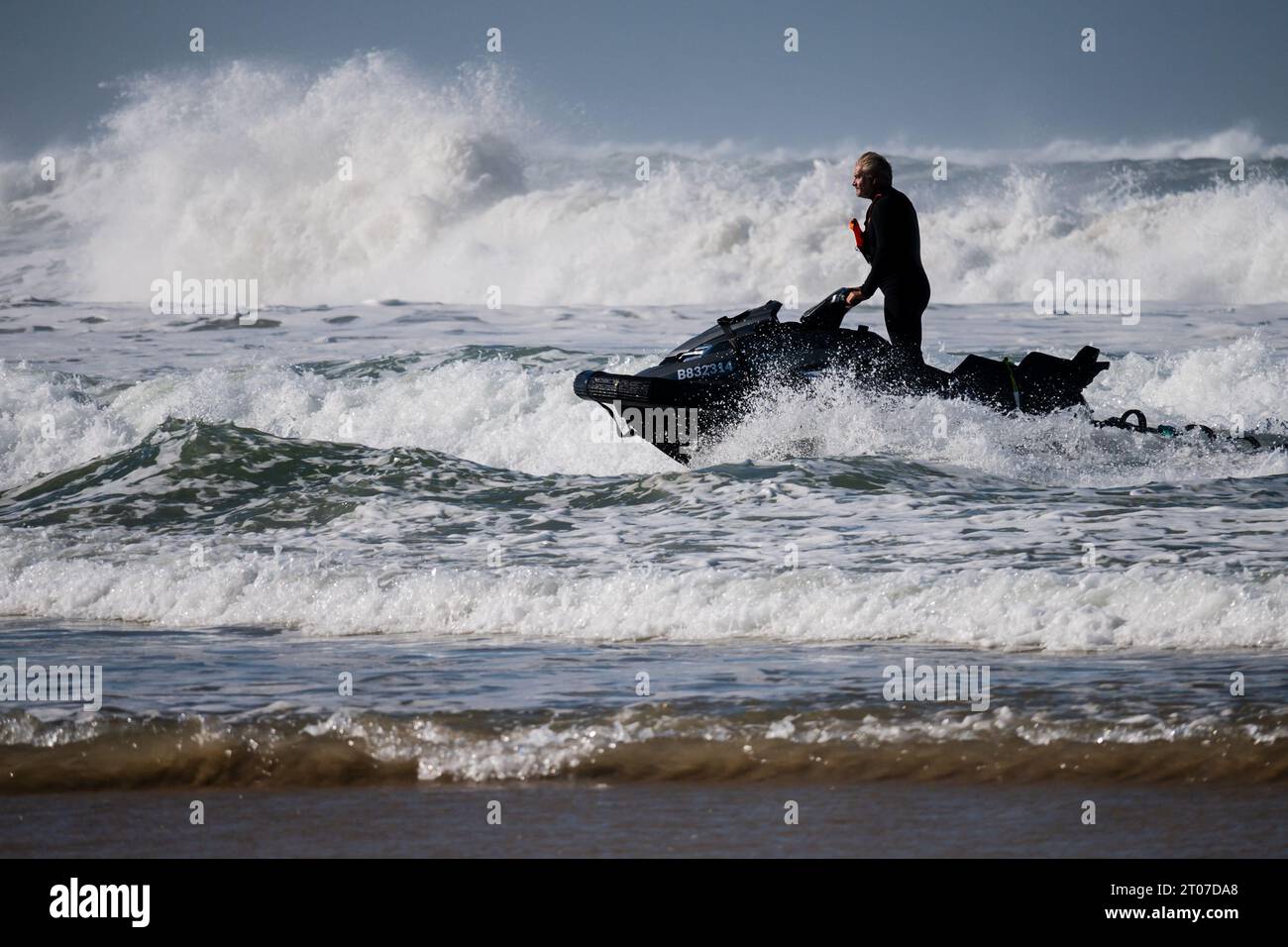 Quiksilver Festival célébré à Capbreton, Hossegor et Seignosse, avec 20 des meilleurs surfeurs du monde triés sur le volet par Jeremy Flores Banque D'Images