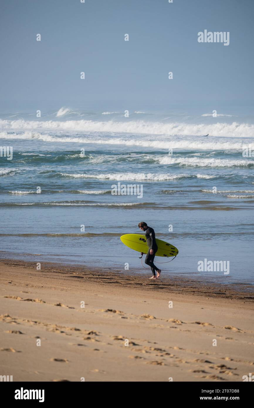 Quiksilver Festival célébré à Capbreton, Hossegor et Seignosse, avec 20 des meilleurs surfeurs du monde triés sur le volet par Jeremy Flores Banque D'Images