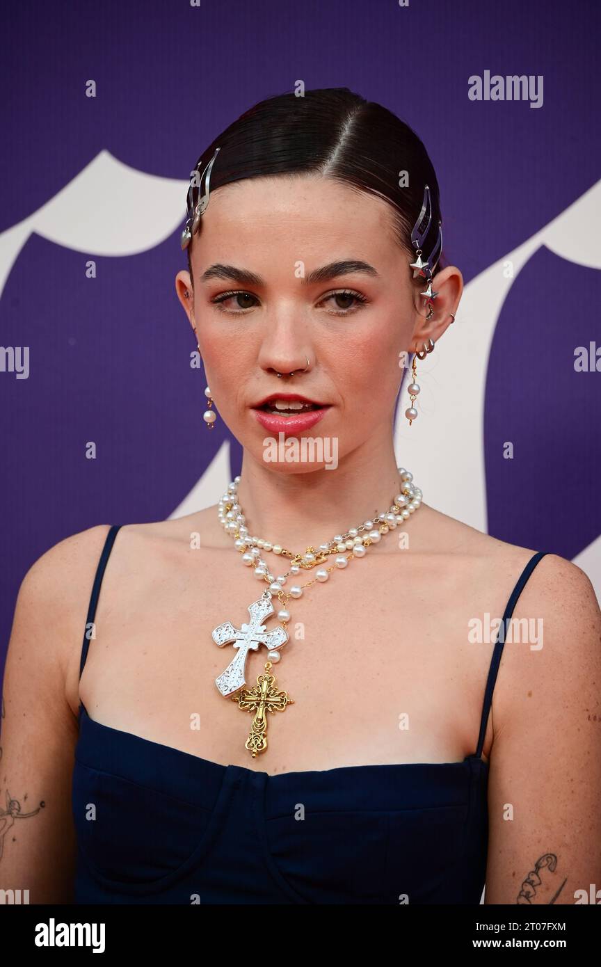 Royal Festival Hall, Londres, Royaume-Uni. 2 octobre 2023. BFI 2023 : Lara Adkins assiste au gala Saltburn - Opening Night, Londres, Royaume-Uni. Crédit : Voir Li/Picture Capital/Alamy Live News Banque D'Images