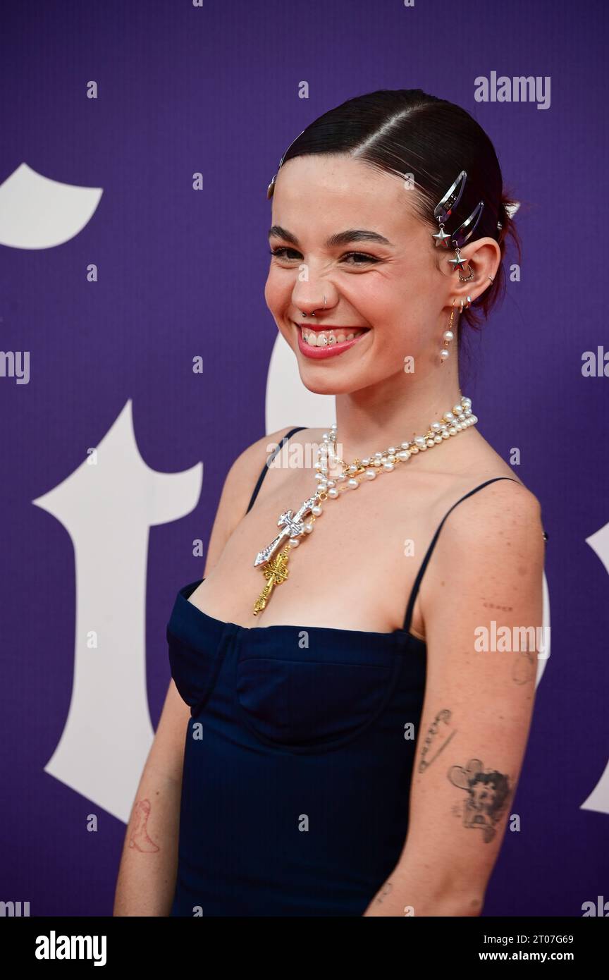 Royal Festival Hall, Londres, Royaume-Uni. 2 octobre 2023. BFI 2023 : Lara Adkins assiste au gala Saltburn - Opening Night, Londres, Royaume-Uni. Crédit : Voir Li/Picture Capital/Alamy Live News Banque D'Images