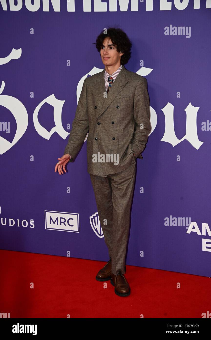 Royal Festival Hall, Londres, Royaume-Uni. 2 octobre 2023. BFI 2023 : Callum Mullin assiste au gala Saltburn - Opening Night, Londres, Royaume-Uni. Crédit : Voir Li/Picture Capital/Alamy Live News Banque D'Images