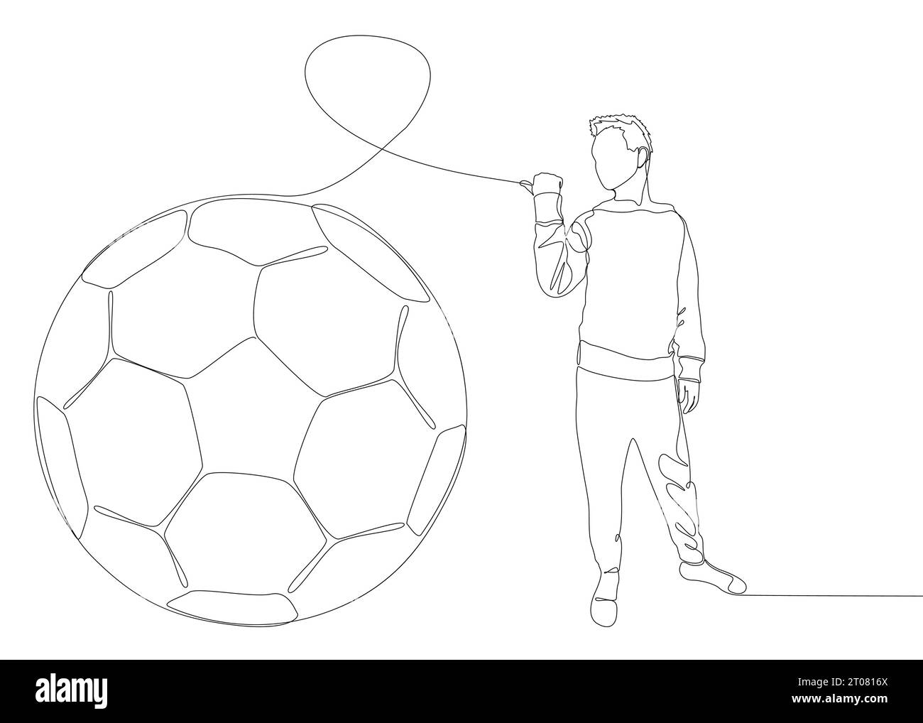jouet anti-stress. ballon de football. illustration vectorielle