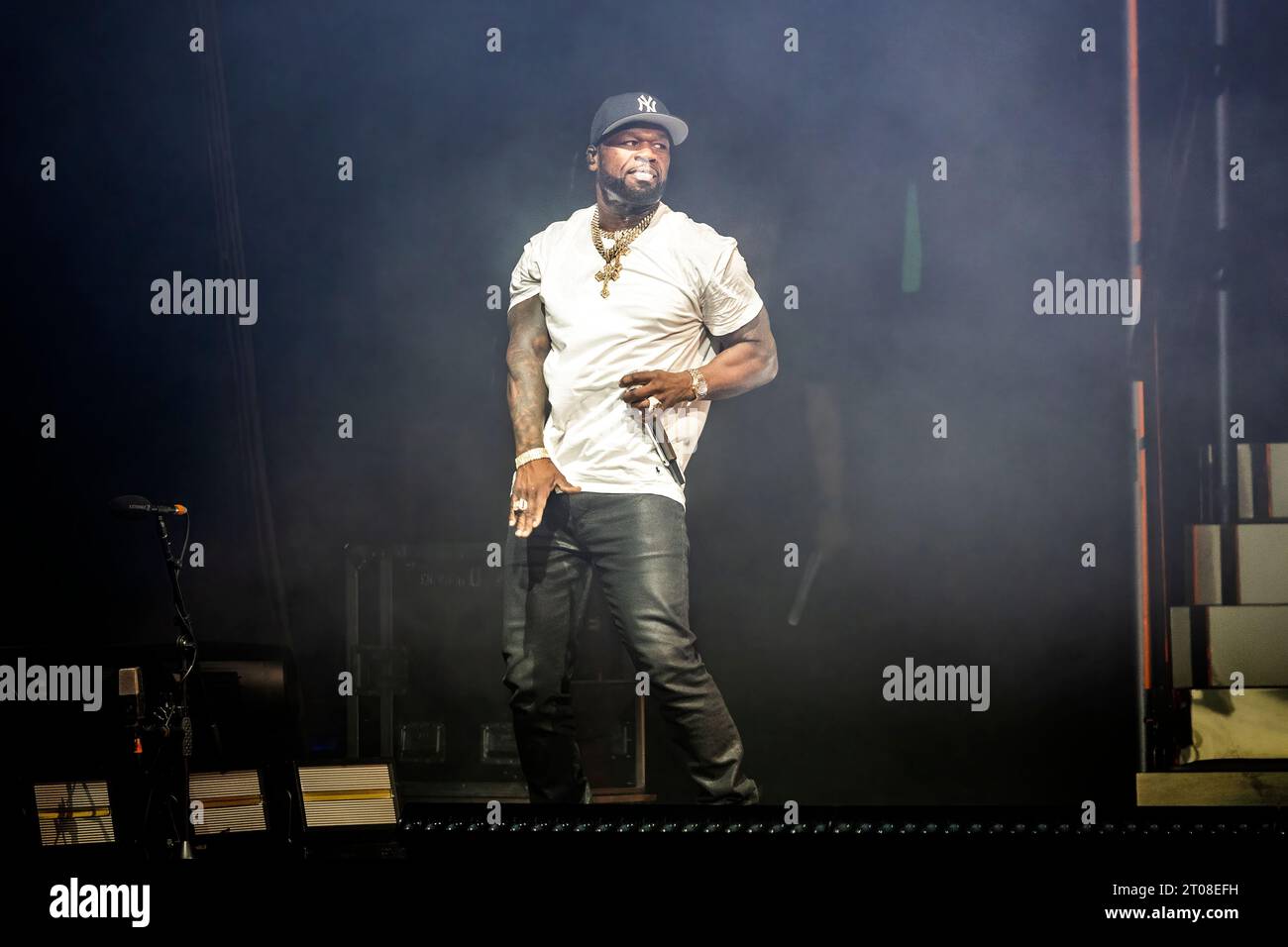 Oslo, Norvège. 04 octobre 2023. Le rappeur américain 50 cent donne un concert live à Oslo Spektrum à Oslo dans le cadre du final Lap Tour 2023. (Crédit photo : Gonzales photo/Alamy Live News Banque D'Images