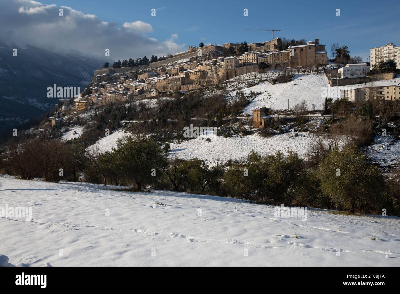 Civitella del Tronto dans les Abruzzes italie Banque D'Images
