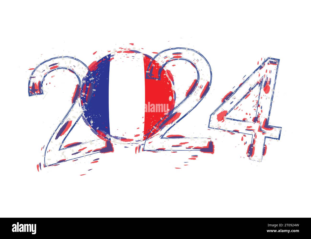 Calendrier Annuel 2024 En France Illustration de Vecteur - Illustration du  thème, lisse: 279930685