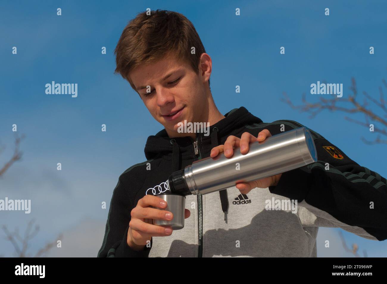 Andreas Wellinger Privataufnahmen in Val di Fiemme, Italien Am 27.02.2013 Banque D'Images