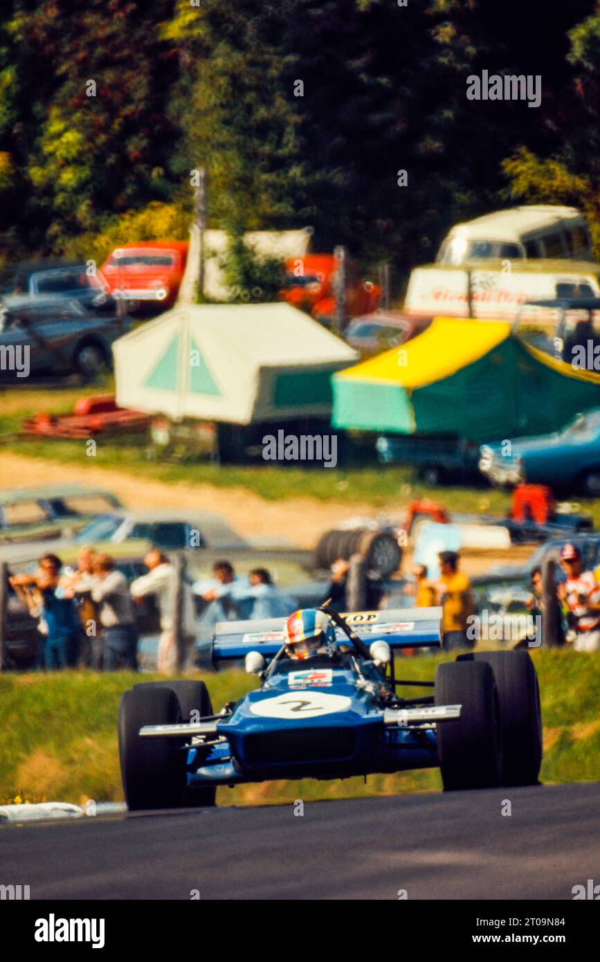 02 Cevert Francois, Tyrrell Racing Organisation, March-Ford 701, action lors du Grand Prix du Canada 1970, 11e manche de la saison de Formule 1 1970, sur le circuit de Mont-Tremblant, du 18 au 290 septembre 1970 à Mont-Tremblant, Canada - photo DPPI Banque D'Images