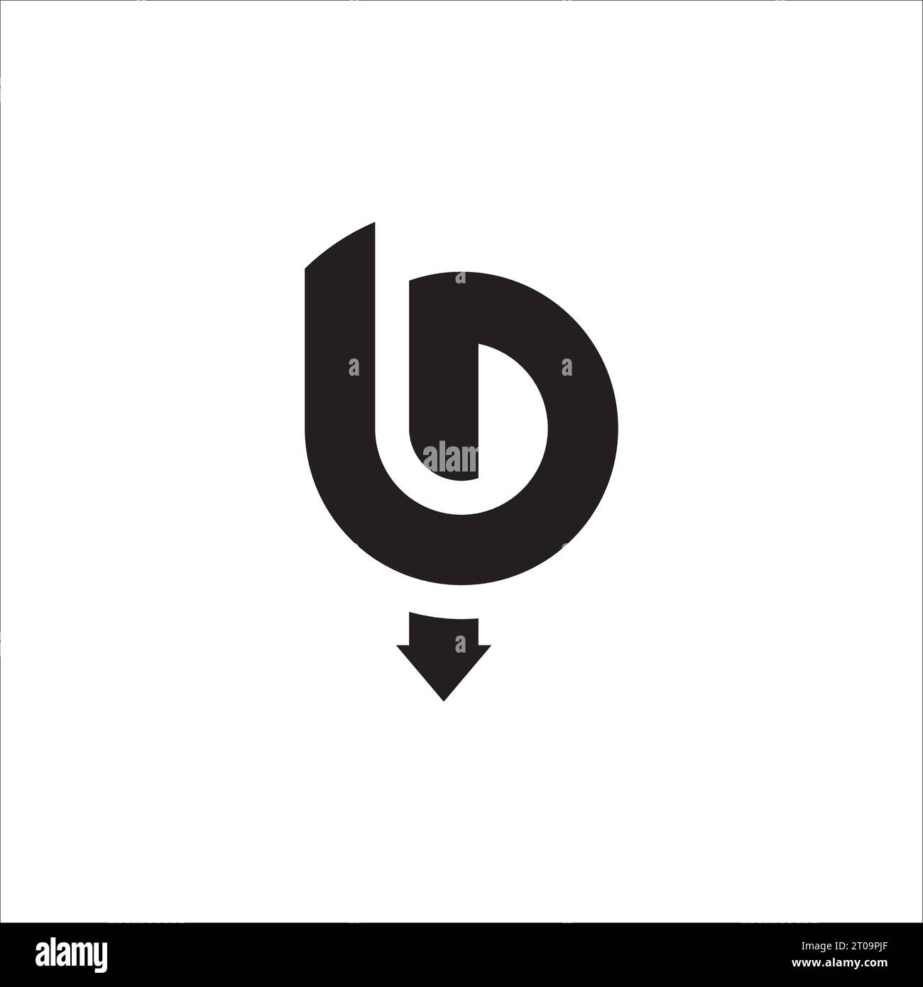 icône de vecteur de logo bp de lettre initiale Illustration de Vecteur