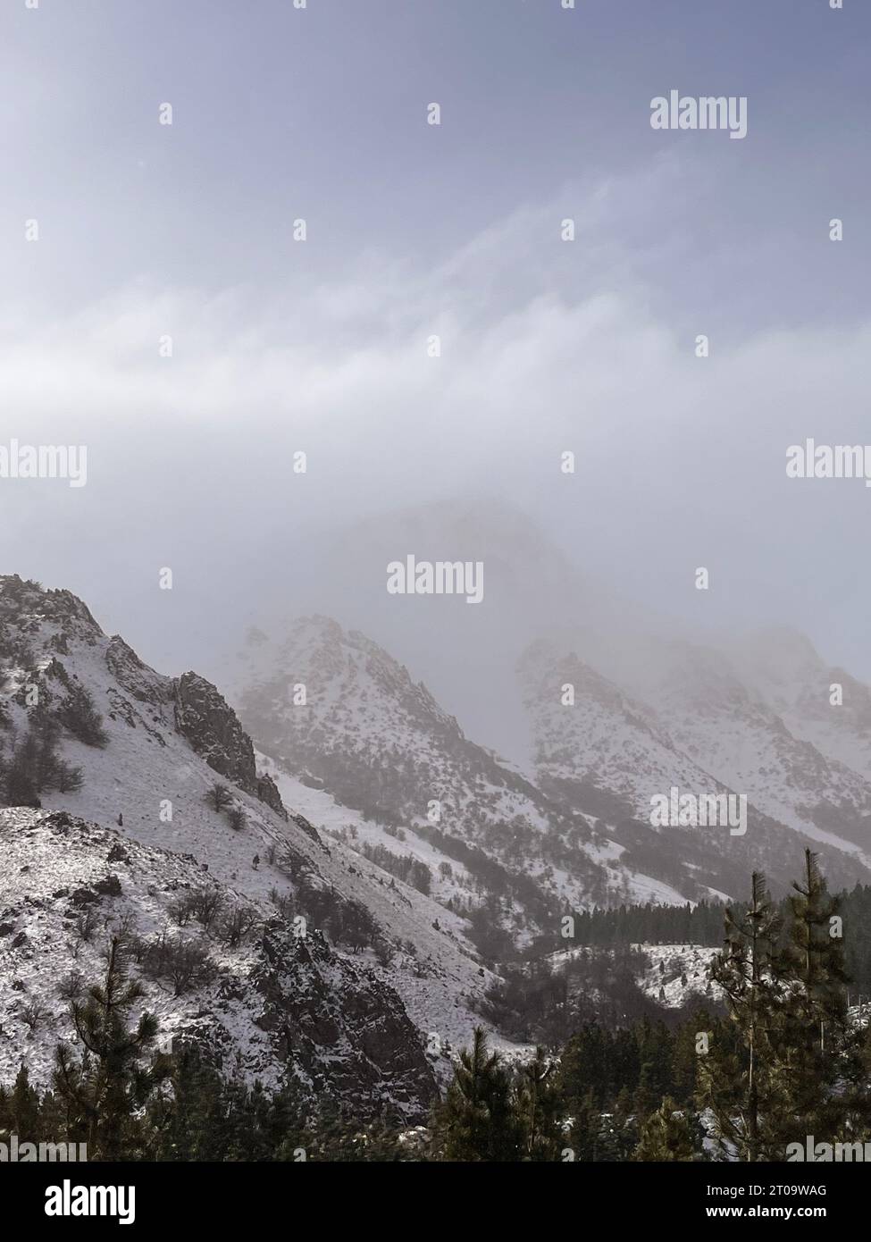 Paysage des Andes Patagoniennes à Esquel, Chubut Banque D'Images