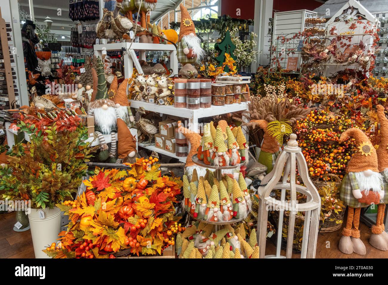 Automne automne automne automne halloween décorations d'affichage à vendre dans un centre de jardinage en octobre, Royaume-Uni Banque D'Images Automne automne automne automne halloween décorations d'affichage à vendre dans un centre de jardinage en octobre, Royaume-Uni Banque D'Images