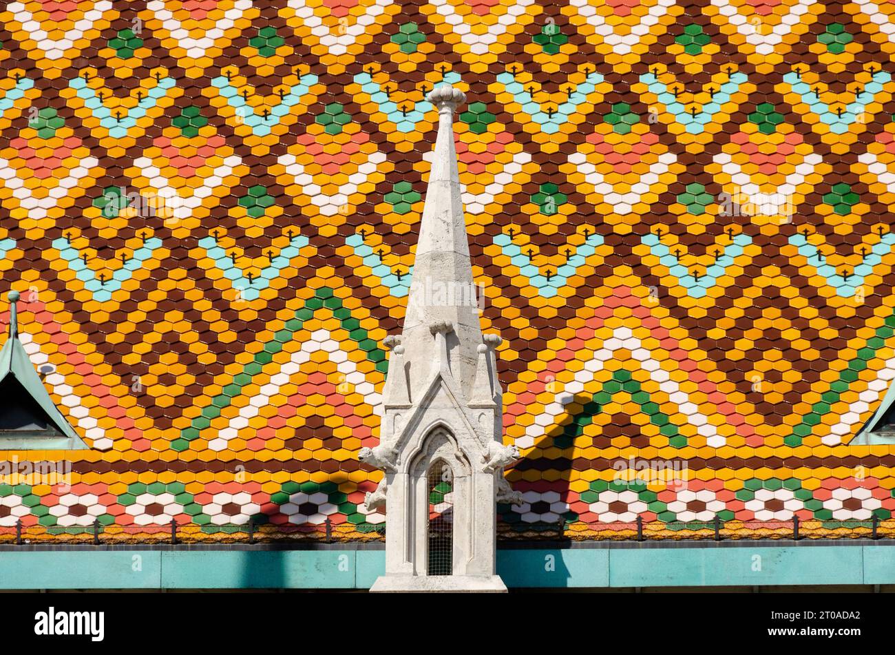 Détail de la cathédrale de Budapest Banque D'Images