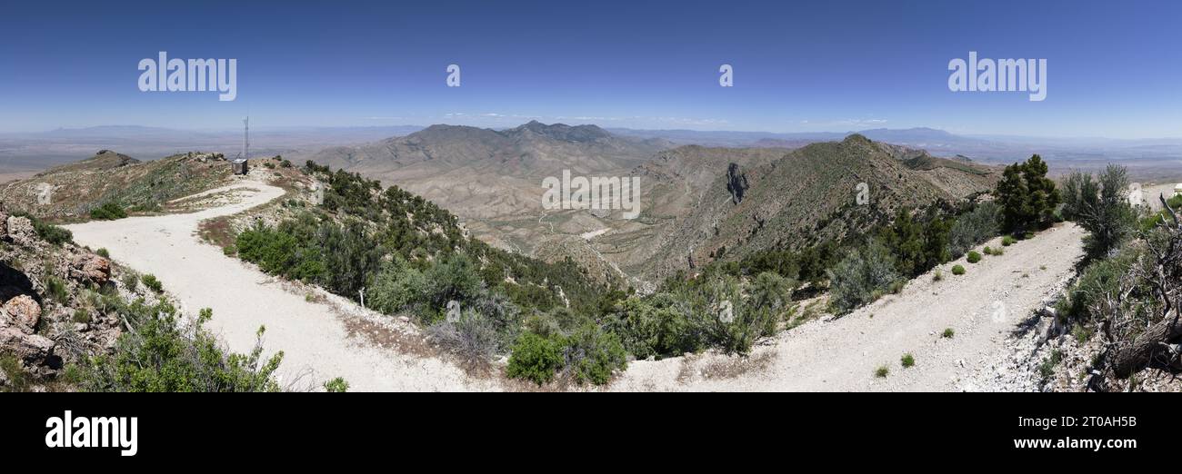 panorama depuis le sommet de Scrub Mountain dans le sud-ouest de l'Utah regardant vers le nord Banque D'Images