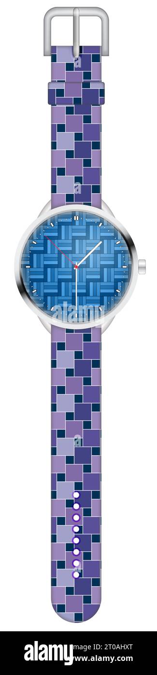 Illustration de montre-bracelet moderne élégante Banque D'Images