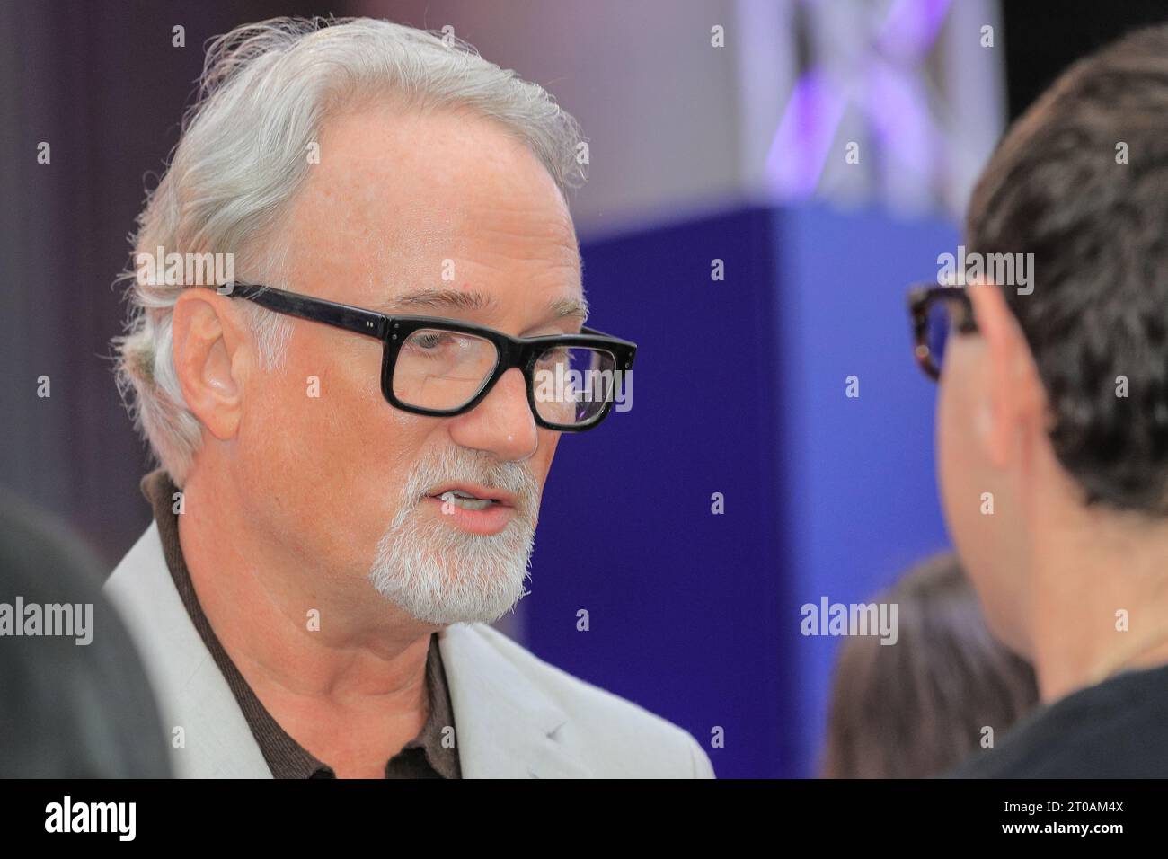 Londres, Royaume-Uni. 05 octobre 2023. David Fincher, directeur de 'The Killer'. Arrivée sur tapis rouge pour la première britannique du film « The Killer » au South Bank Centre pour le BFI London British film Festival. Crédit : Imageplotter/EMPICS/Alamy Live News Banque D'Images