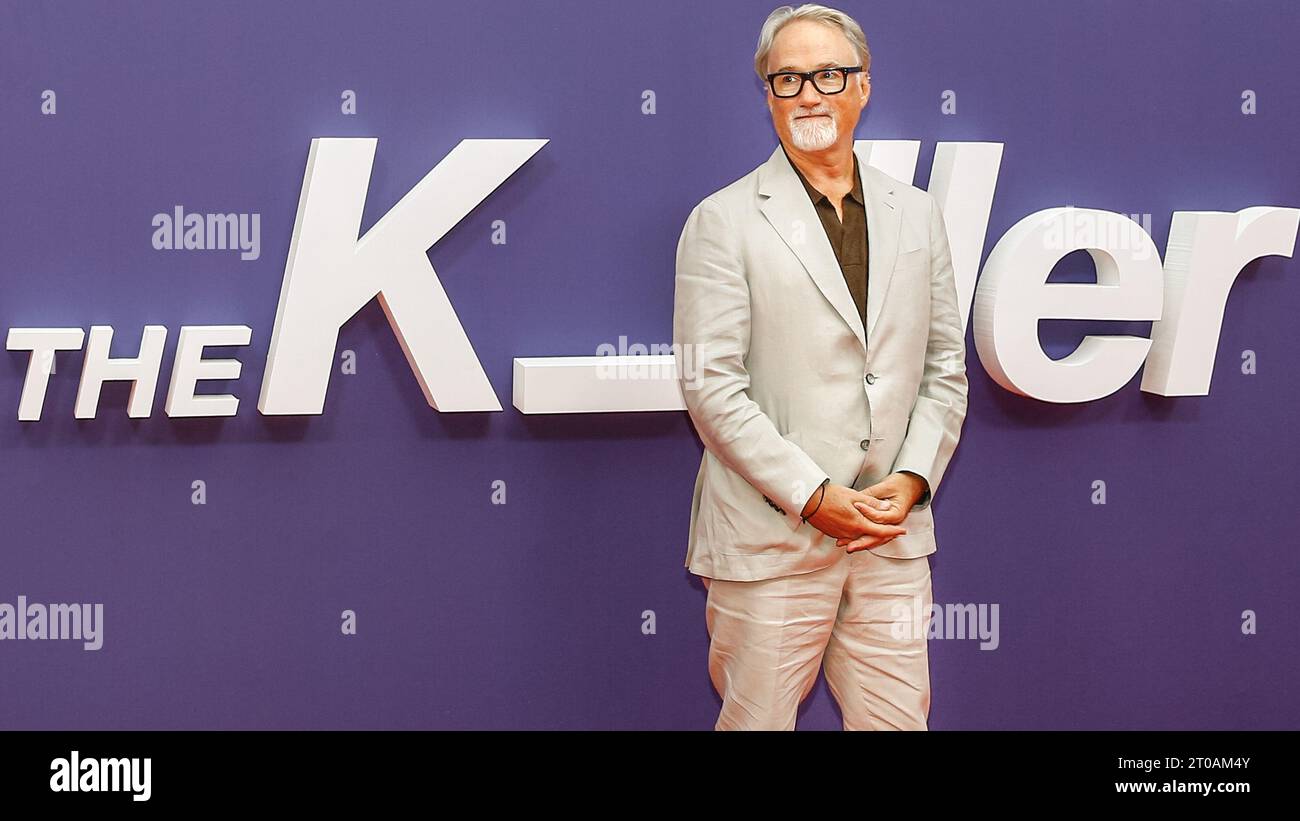 Londres, Royaume-Uni. 05 octobre 2023. David Fincher, directeur de 'The Killer'. Arrivée sur tapis rouge pour la première britannique du film « The Killer » au South Bank Centre pour le BFI London British film Festival. Crédit : Imageplotter/EMPICS/Alamy Live News Banque D'Images