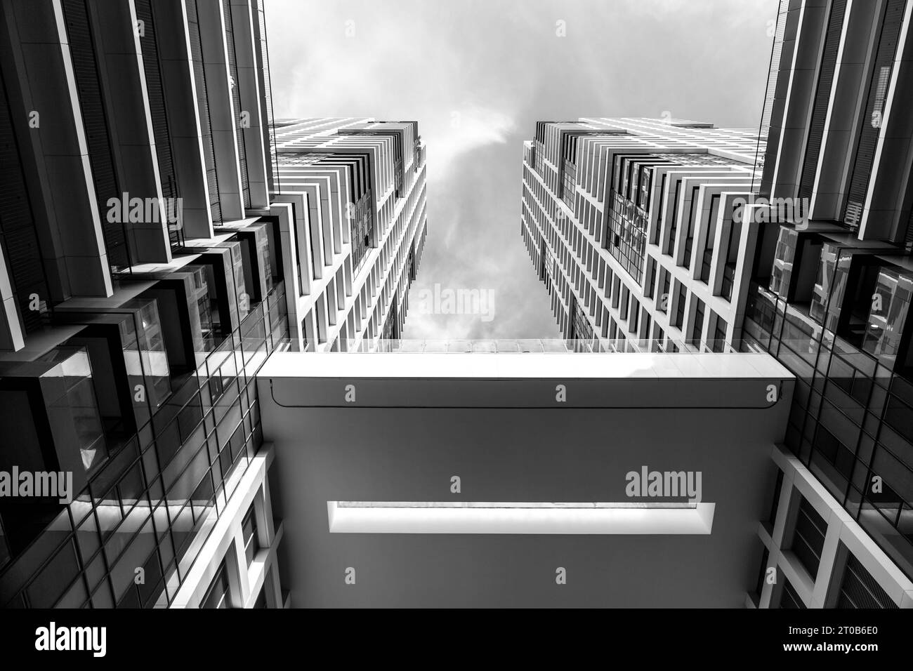 Tel Aviv, Israël - octobre 2023 - vue extérieure des tours Da Vinci, projet résidentiel moderne situé sur la rue Da Vinci à tel Aviv, Israël. Banque D'Images